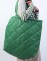 Maxi bolsa acolchada verde
